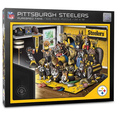 Pittsburgh Steelers Purebred Fans 18'' x 24'' A Real Nailbiter 500-Piece Puzzle