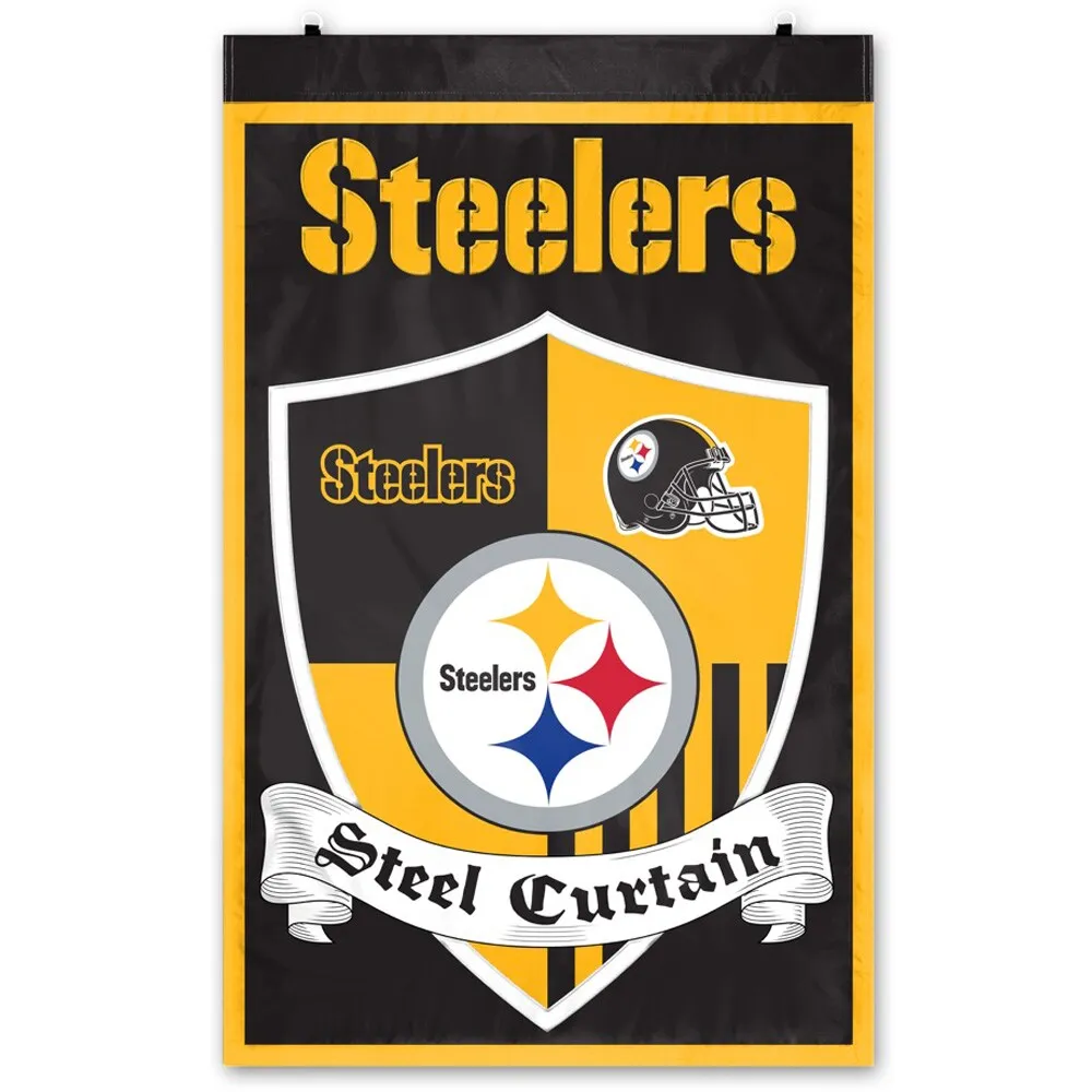 Pittsburgh Steelers Man Cave Flag