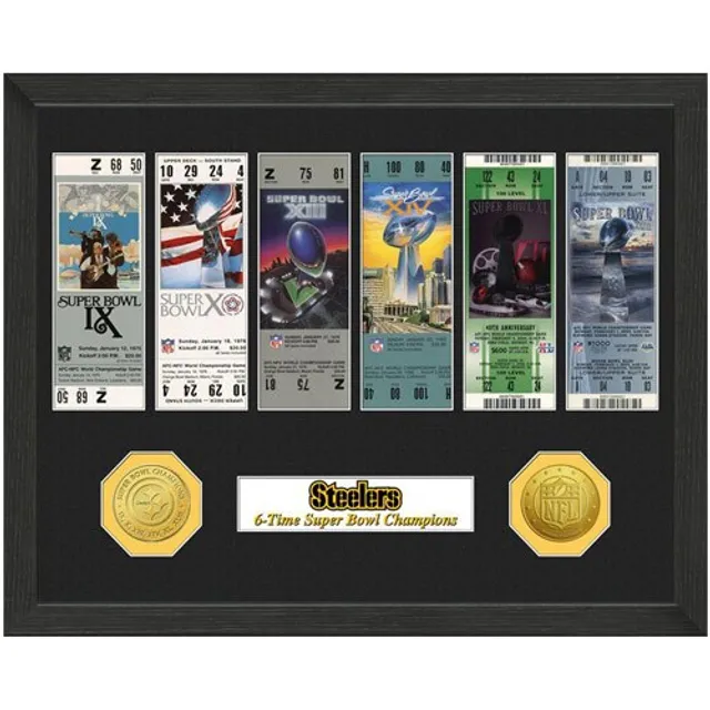 New York Giants Super Bowl Ticket and Game Coin Collection Framed