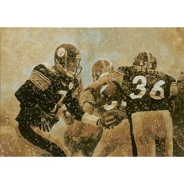 Houston Texans J.J. Watts Fine Art Canvas Print 24 x 34 by Artist Jason  Robichau