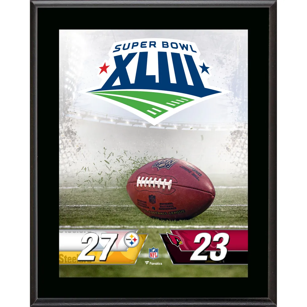 Pittsburgh Steelers vs. Arizona Cardinals Super Bowl XLIII 10.5 x