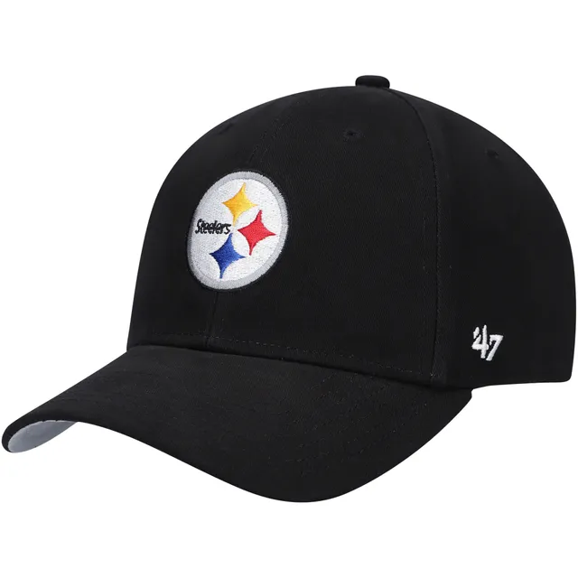 Pittsburgh Steelers New Era Chain Stitch Heart 59FIFTY Fitted Hat - Black