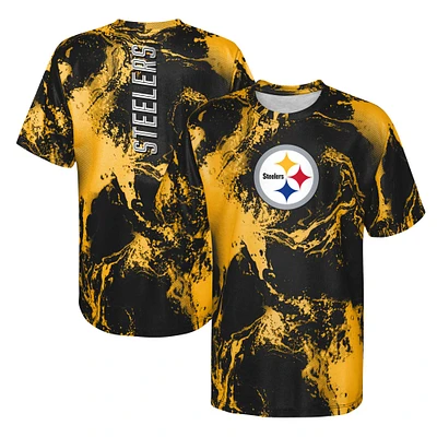 T-shirt préscolaire Pittsburgh Steelers The Mix noir