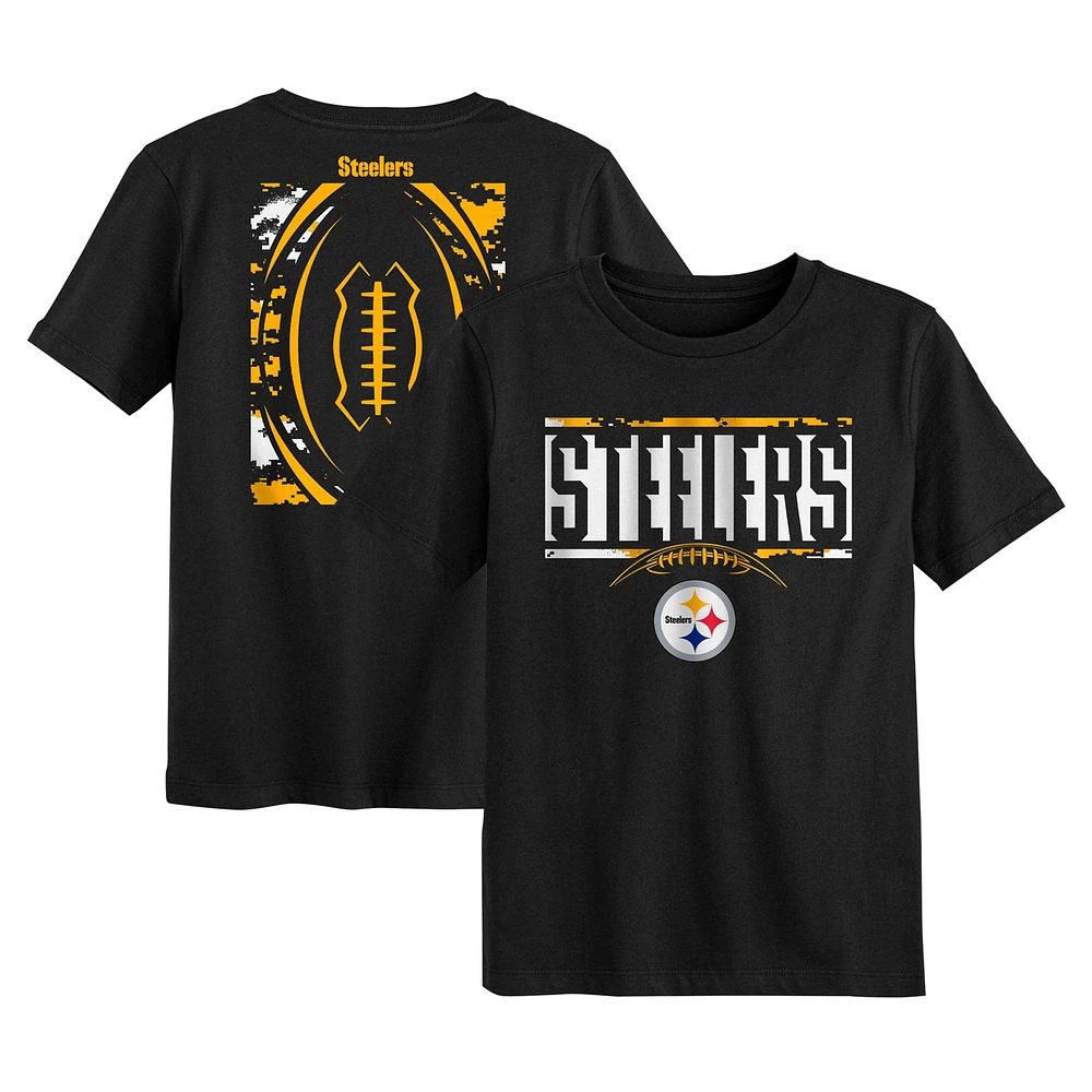 Preschool Black Pittsburgh Steelers The Blitz T-Shirt