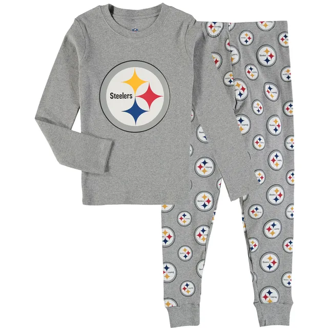 Youth Gray Los Angeles Rams Long Sleeve T-Shirt & Pants Sleep Set