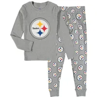 Preschool Chicago Bears Heathered Gray Long Sleeve T-Shirt