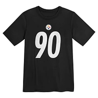 T-shirt Nike T.J. Watt pour enfant d'âge préscolaire avec nom et numéro du joueur des Pittsburgh Steelers