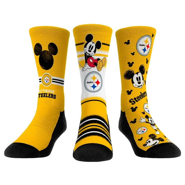 Pittsburgh Steelers Rock Em Socks Women's Dip-Dye Ankle Socks