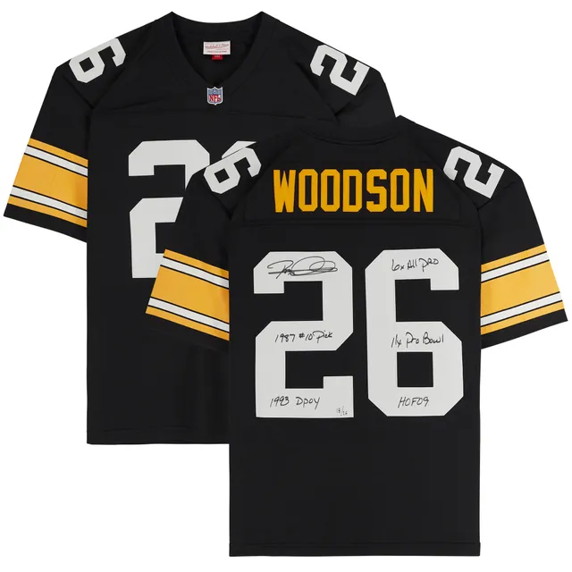 26 Woodson- Official NFL Pittsburgh Steelers Throwback Collection (Black)