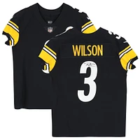 Maillot Nike Elite noir autographié par Russell Wilson des Pittsburgh Steelers
