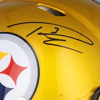 Casque Flash Speed ​​authentique autographié par Russell Wilson des Pittsburgh Steelers