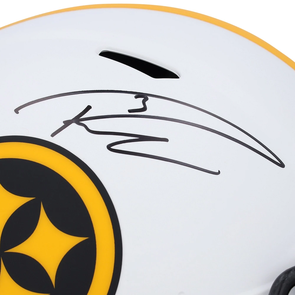 Casque Lunar Speed ​​authentique autographié par Russell Wilson des Pittsburgh Steelers