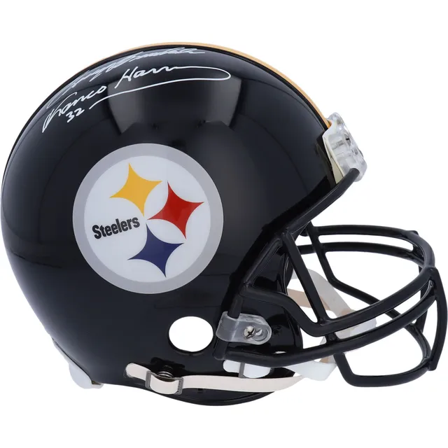 Franco Harris Black Pittsburgh Steelers Autographed Riddell Mini Helmet