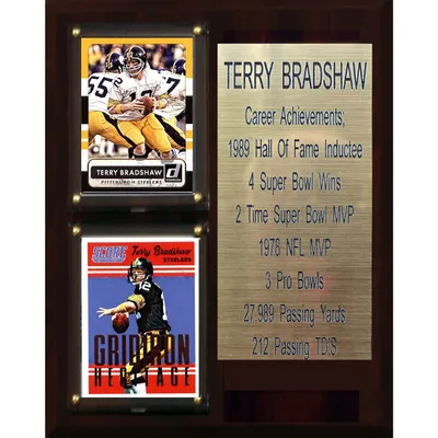 Pittsburgh Steelers Terry Bradshaw 6'' x 8'' Career Achievements Plaque