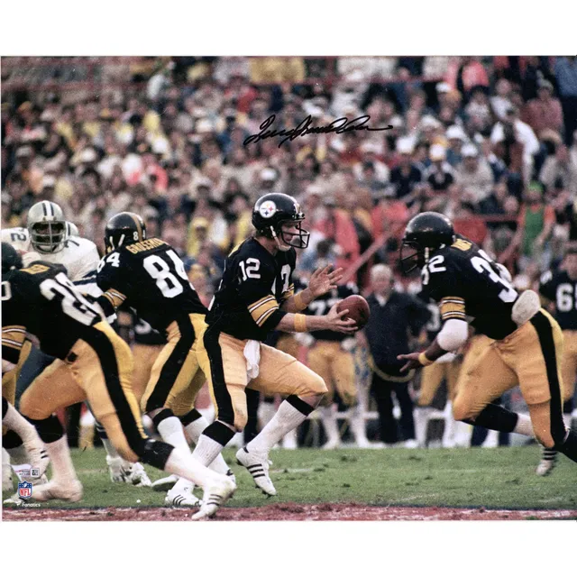 Terry Bradshaw Pittsburgh Steelers Autographed 8'' x 10'' White Jersey  Photograph