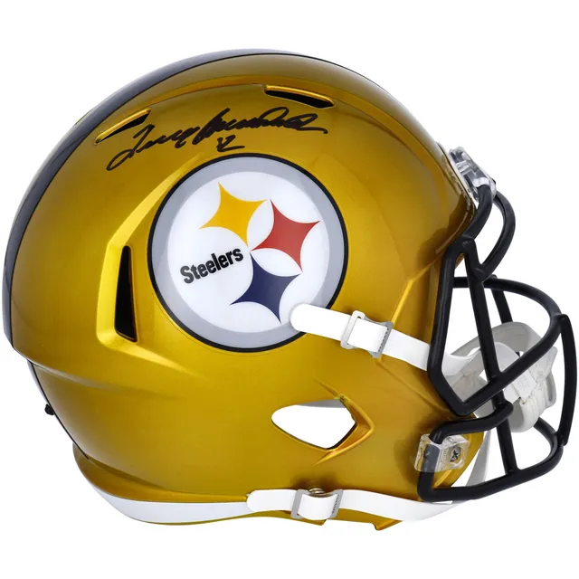 Lids Terry Bradshaw Pittsburgh Steelers Fanatics Authentic Autographed  Riddell Flat White Alternate Speed Replica Helmet