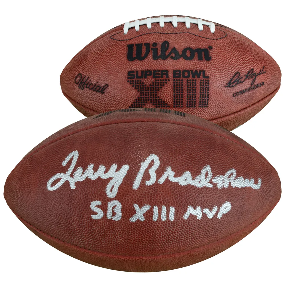 Terry Bradshaw Pittsburgh Steelers Autographed Riddell Flat White Alternate  Speed Mini Helmet