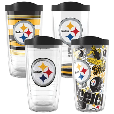 Tervis Pittsburgh Steelers paquet de quatre 16oz. Ensemble de gobelets classiques