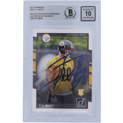 T.J. Watt Pittsburgh Steelers Autographed 2021 Panini Spectra