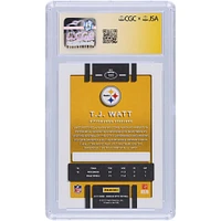 T.J. Watt Pittsburgh Steelers Autographed 2017 Panini Donruss Optic #122 CGC Fanatics Witnessed Authenticated / Rookie Card