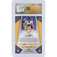 T.J. Watt Pittsburgh Steelers Autographed 2017 Panini Prizm Silver Prizm #216 CGC Fanatics Witnessed Authenticated Pristine 10/10 Rookie Card