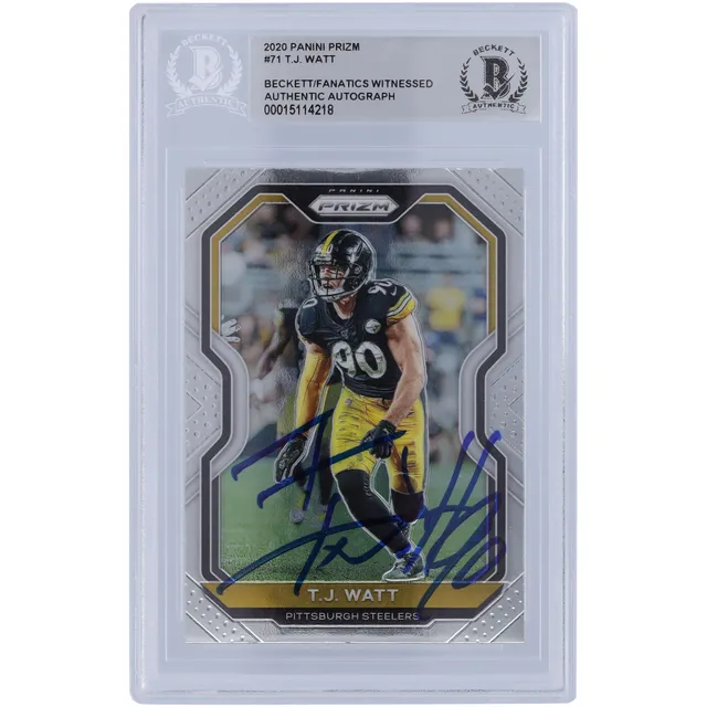 T.J. Watt Pittsburgh Steelers Autographed 2017 Panini Donruss #372 Beckett  Fanatics Witnessed Authenticated 10 Rookie Card in 2023