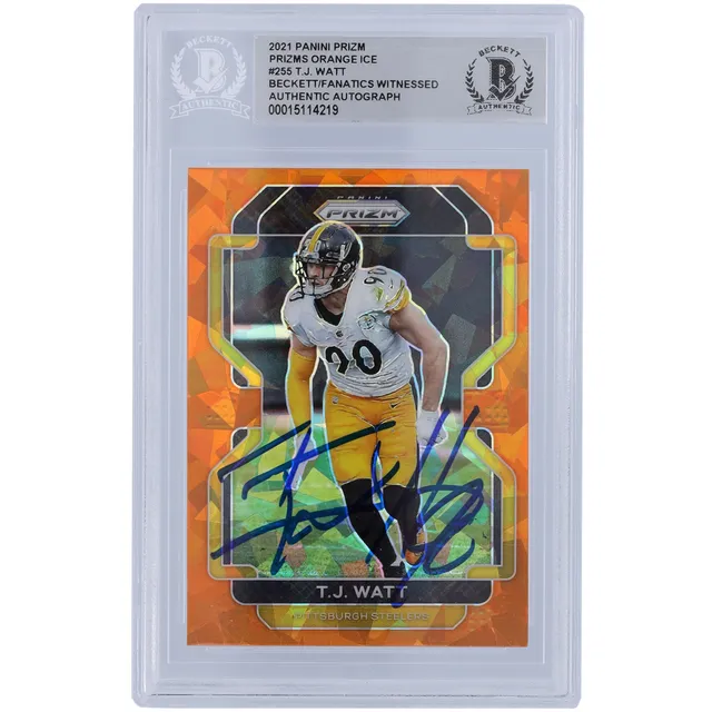 Lids T.J. Watt Pittsburgh Steelers Autographed 2021 Panini Mosaic