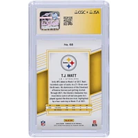 T.J. Watt Pittsburgh Steelers Autographed 2022 Panini Donruss Elite Red #68 #/399 CGC Fanatics Witnessed Authenticated 9/10 Card
