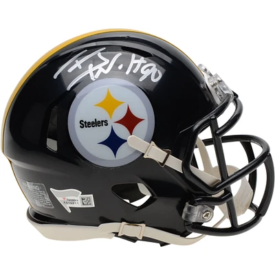 T.J. Watt Pittsburgh Steelers Autographed Riddell Speed Mini Helmet