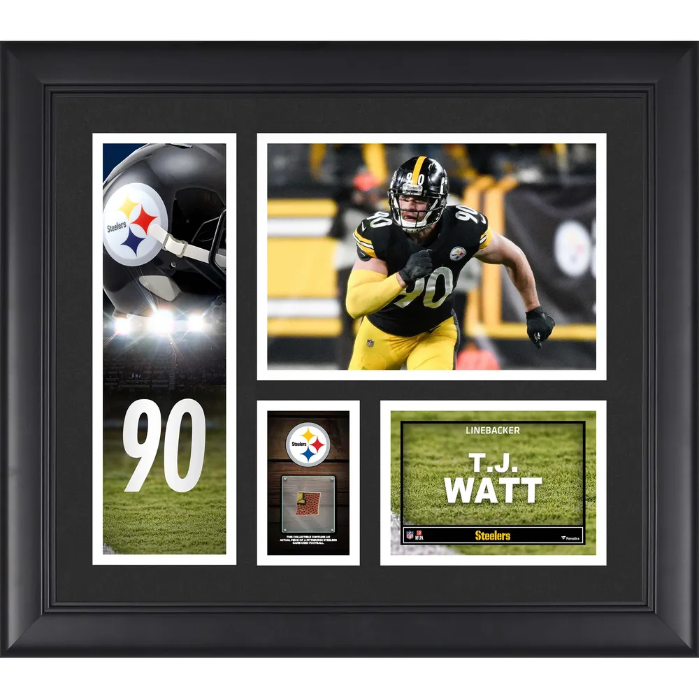 Lids T.J. Watt Pittsburgh Steelers Fanatics Authentic Framed 15' x