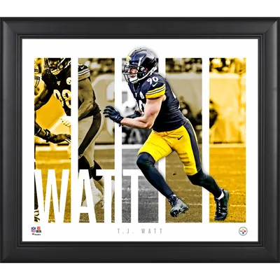 T.J. Watt Pittsburgh Steelers Fanatics Authentic Framed