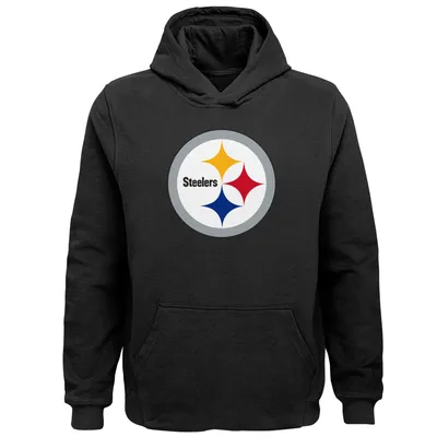 Pittsburgh Steelers Toddler Team Logo Pullover Hoodie - Black