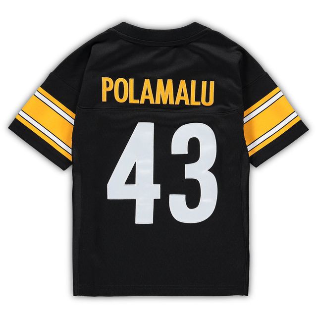 Maillot Mitchell & Ness Troy Polamalu Pittsburgh Steelers 2005 retraité noir pour tout-petit