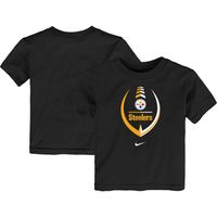 Toddler Nike Black Pittsburgh Steelers Icon Wordmark - T-Shirt