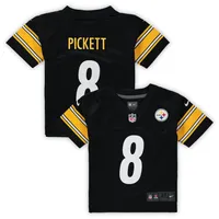 Maillot de match Nike Kenny Pickett des Steelers Pittsburgh, noir, pour tout-petit