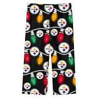 Ensemble pyjama à manches longues pour tout-petits Pittsburgh Steelers Garland Holiday deux pièces