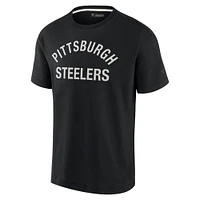 T-shirt unisexe à manches courtes super doux noir Pittsburgh Steelers Elements