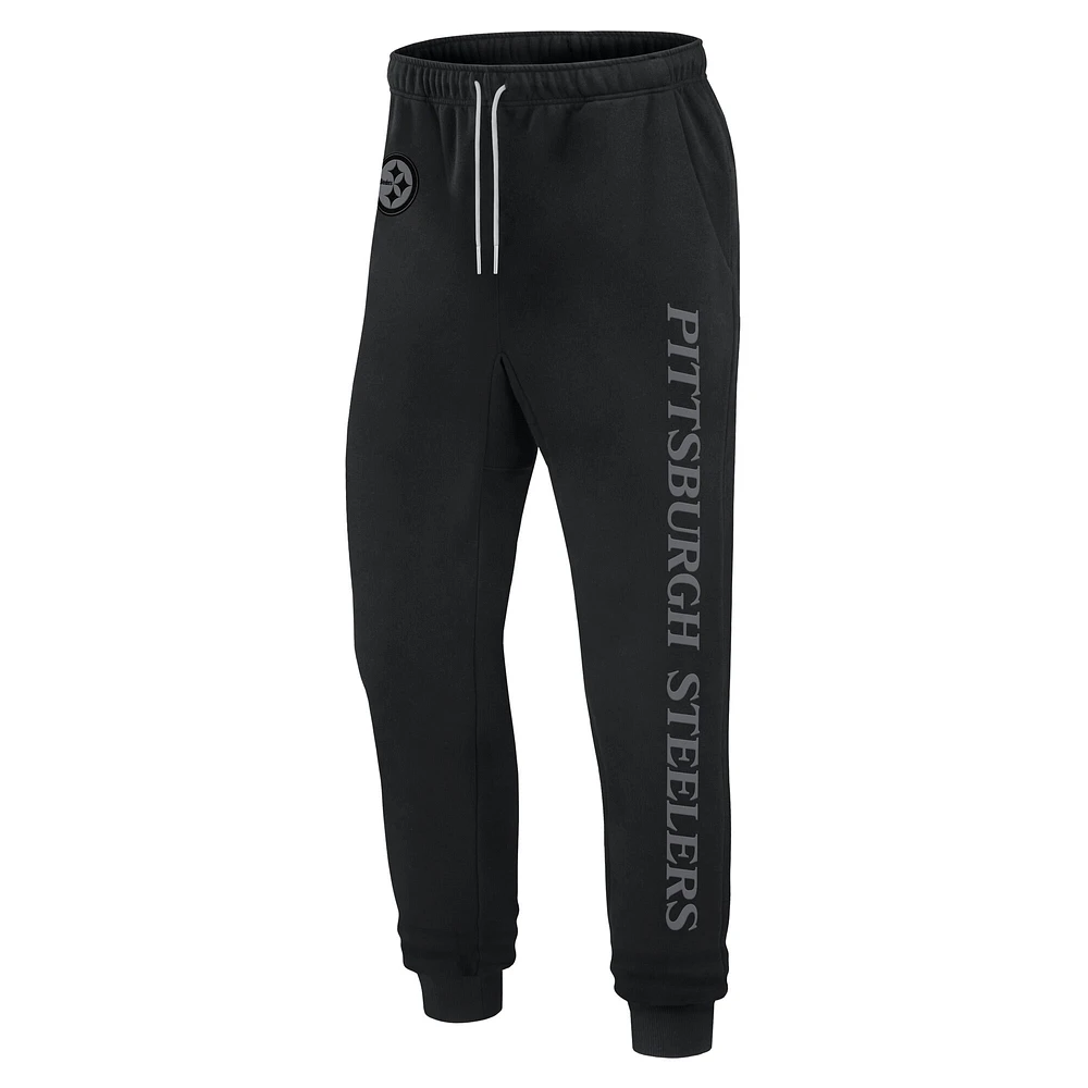 Unisex Fanatics  Black Pittsburgh Steelers Elements Phenom Fleece Jogger Pants