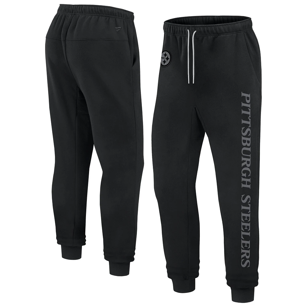 Unisex Fanatics Black Pittsburgh Steelers Elements Phenom Fleece Jogger Pants