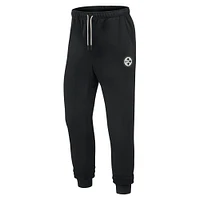 Unisex Fanatics Black Pittsburgh Steelers Elements Super Soft Fleece Jogger