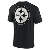 Unisex Fanatics Black Pittsburgh Steelers Elements Super Soft Short Sleeve T-Shirt