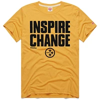 T-shirt unisexe hommage doré Pittsburgh Steelers 2024 Inspire Change Tri-Blend