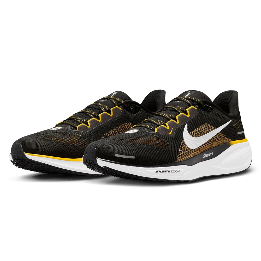 Unisex Nike Black Pittsburgh Steelers Zoom Pegasus 41 Running Shoes