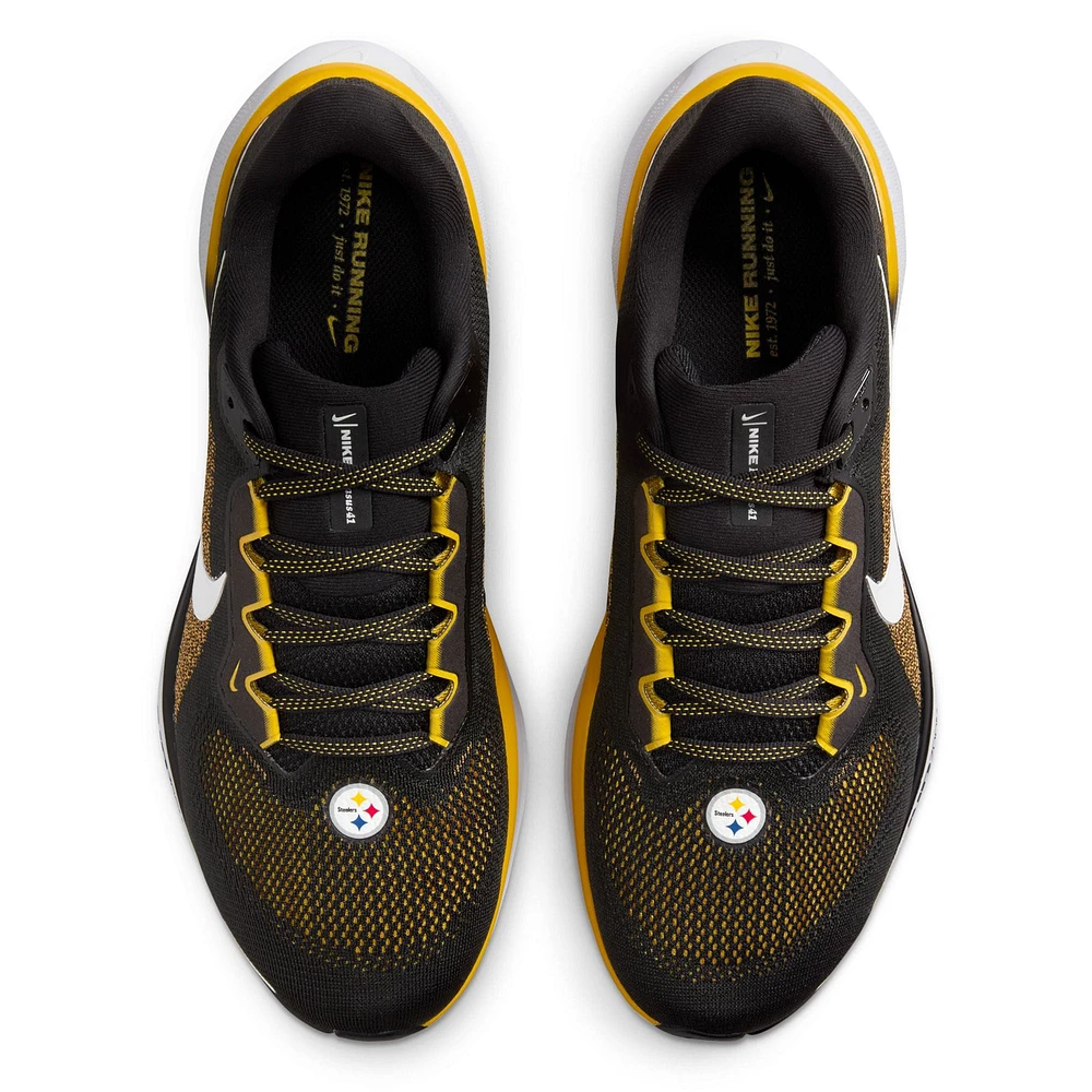 Unisex Nike Black Pittsburgh Steelers Zoom Pegasus 41 Running Shoes