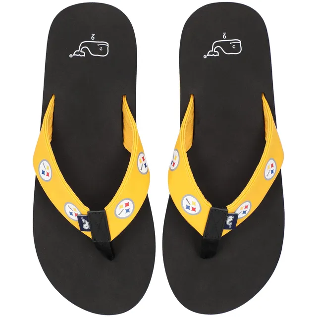 Las Vegas Raiders FOCO Color Pop Flip-Flop Sandals