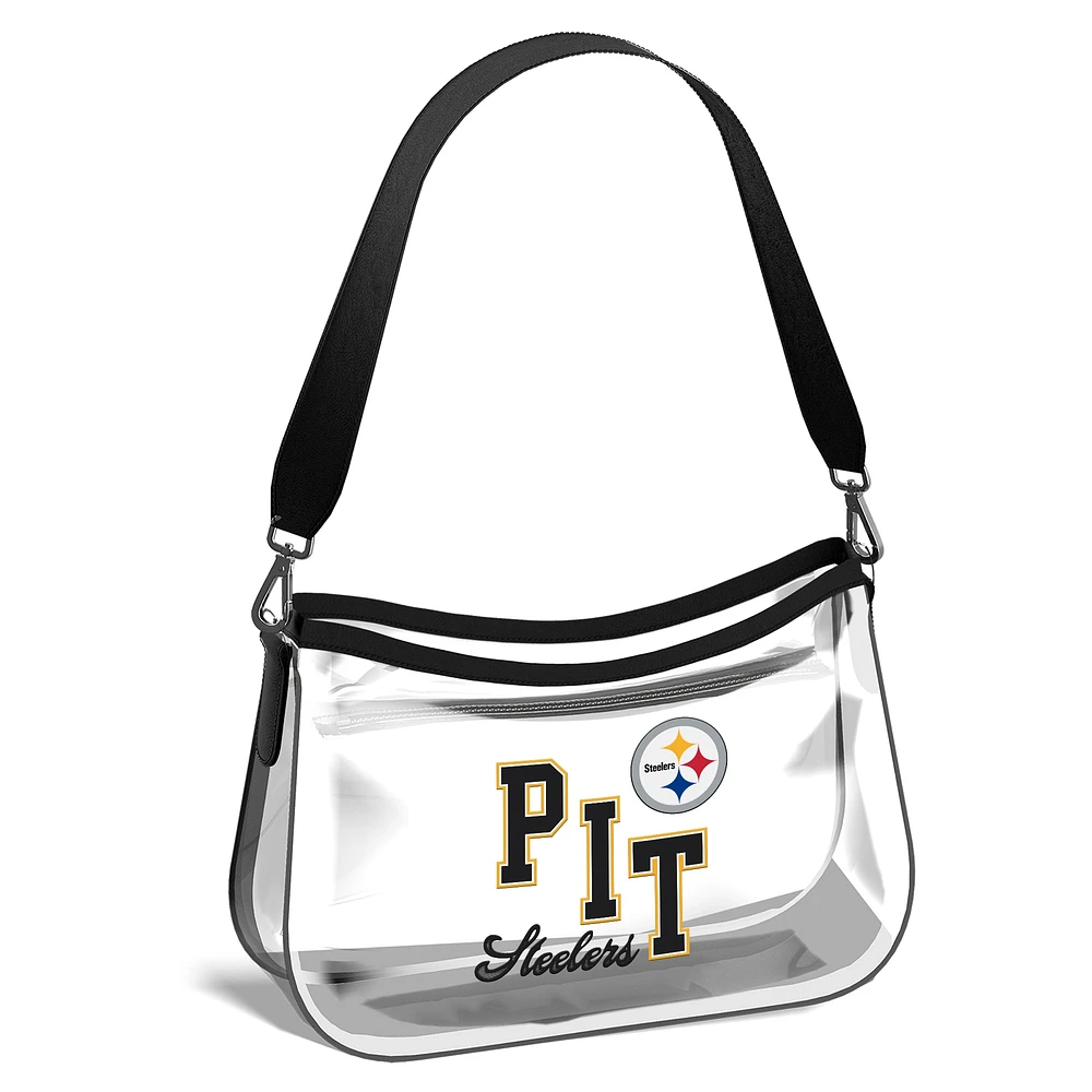 WEAR by Erin Andrews Pittsburgh Steelers Clear Stadium Mini Purse