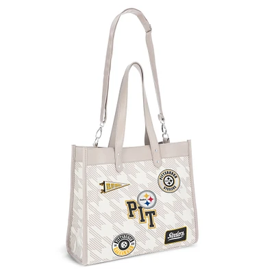 Sac fourre-tout imprimé à écusson des Pittsburgh Steelers WEAR by Erin Andrews