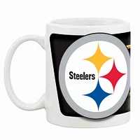 White Pittsburgh Steelers 11oz. Sublimated Coffee Mug