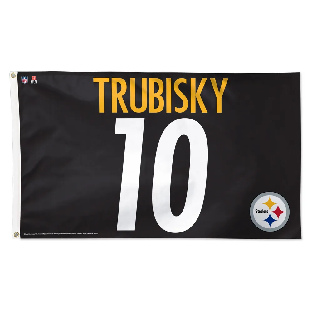 WinCraft Mitchell Trubisky Pittsburgh Steelers 3 'x 5' Drapeau de joueur simple face de luxe