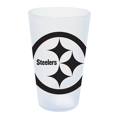 WinCraft Pittsburgh Steelers 16oz. Verre à pinte en silicone Icicle